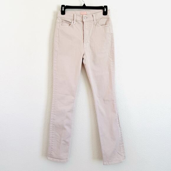 Mother Jeans Women’s The Dazzler Hover in Date Night Pale Peach Straight - Picture 2 of 12